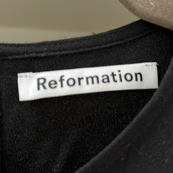 Reformation Black Midi dress - Picture 2 of 10